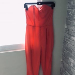 🆕NEVER WORN🆕!! Long coral jumpsuit!